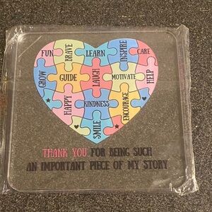 Acrylic Heart Shaped Plaque